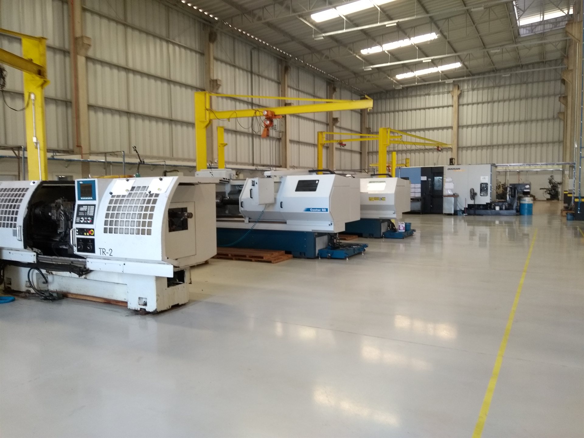 Parque de máquinas CNC da Gromar em Piracicaba